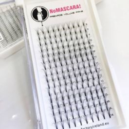 3D PREMADE RUSSIAN FAN LASHES - LONG STEM 0.10