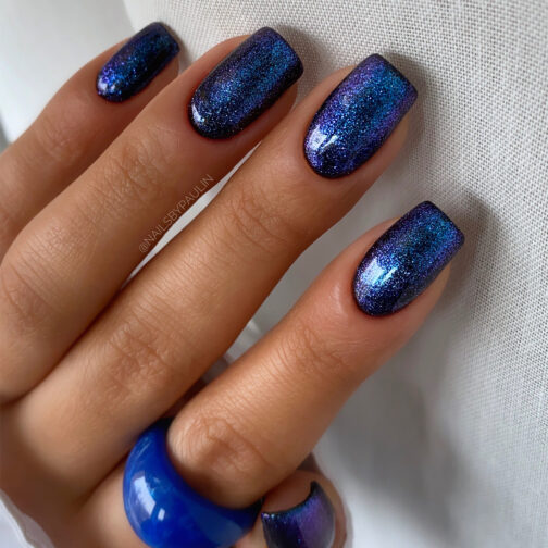 SEMILAC Top Coat Sparkling Blue T18 – BeautyFactoryIreland.eu