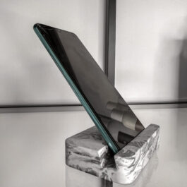 PHONE STAND “White marble”