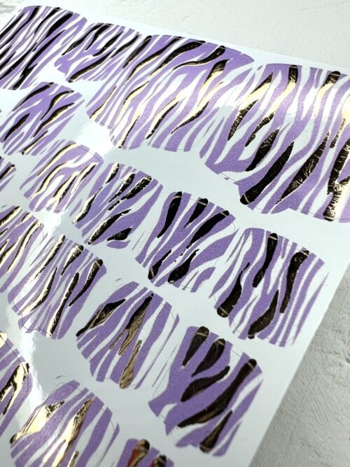 Pedicure Nail Wraps 11 (with foil) - Image 2